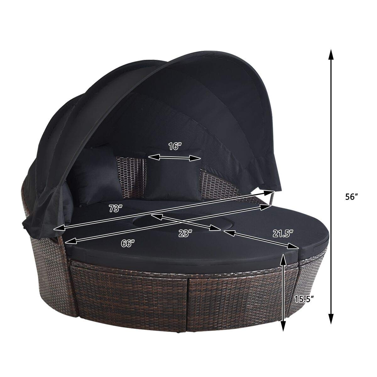 Divano da esterno con baldacch - Outdoor Daybed Furniture recensione e prezzo