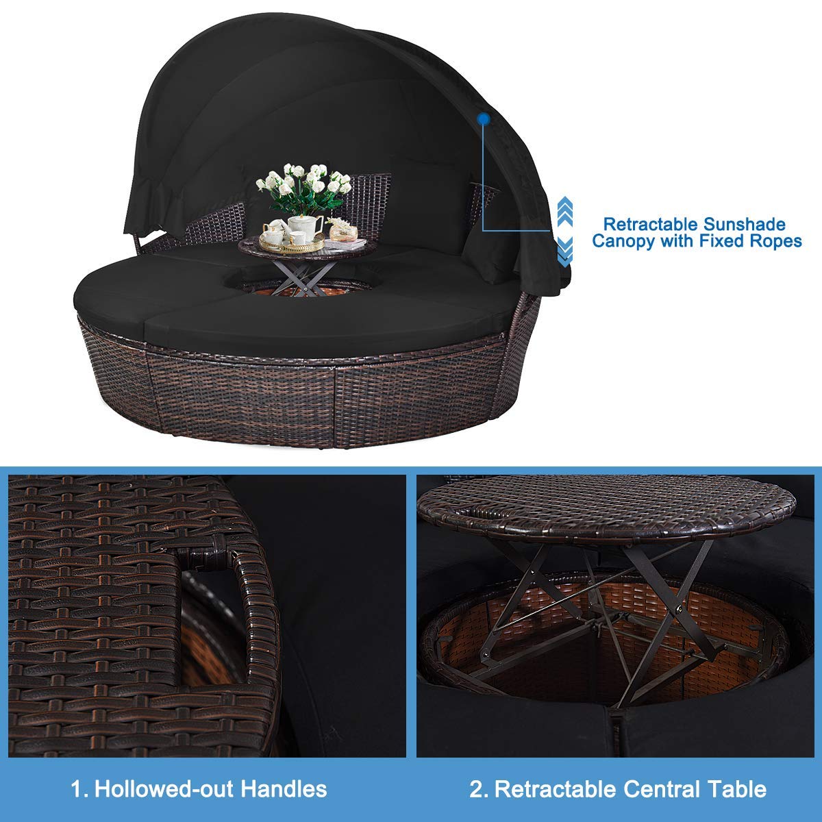Divano da esterno con baldacch - Outdoor Daybed Furniture recensione e prezzo