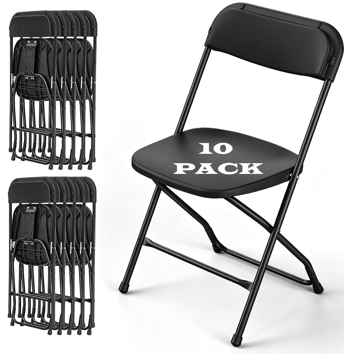 Sedia Pieghevole Nera con Tela - Outdoor Furniture Metal Chairs recensione e prezzo